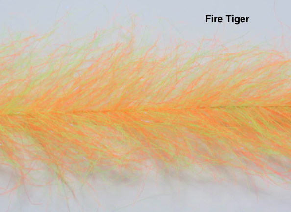 Frenzy Fly Fiber Brush Fire Tiger Frenzy Fly Fiber Brush Fire Tiger